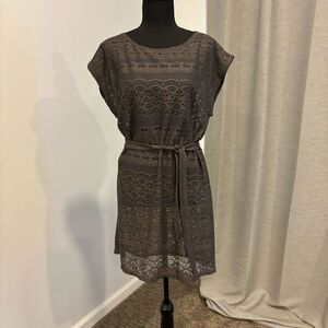 Merona Coverup swimsuit bathing suit Grey Medium